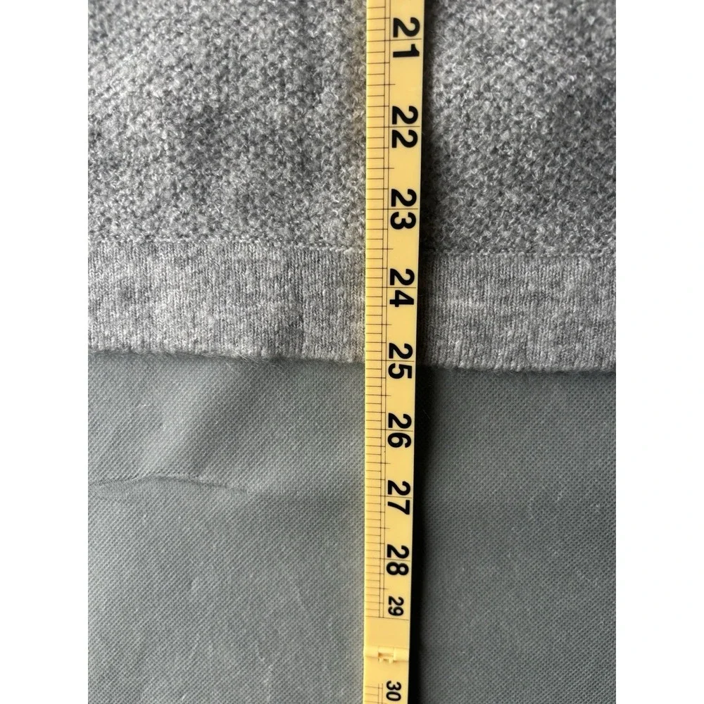 Abercrombie & Fitch Women L Sweater Grey Soft 1/4 Zip